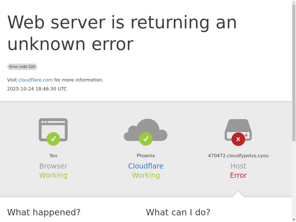 Screenshot of 470472.cloudfypolvs.cyou website