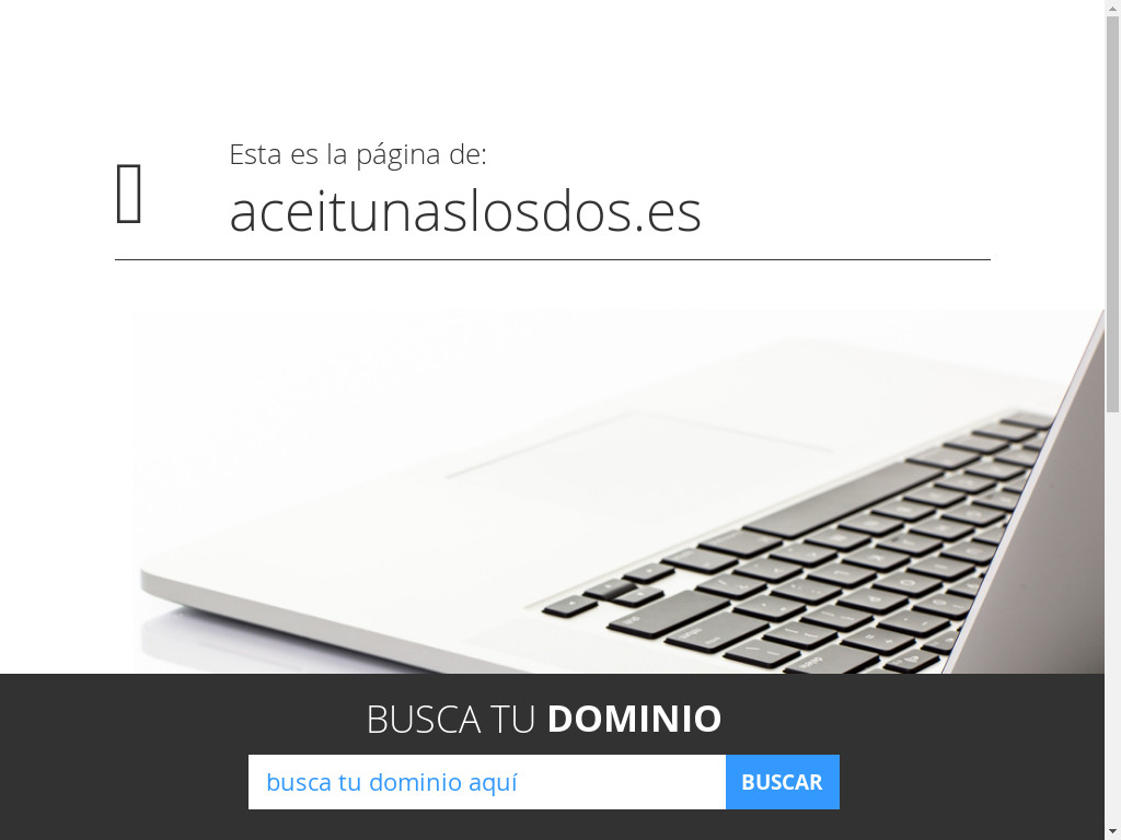 Screenshot of Aceitunaslosdos.es website