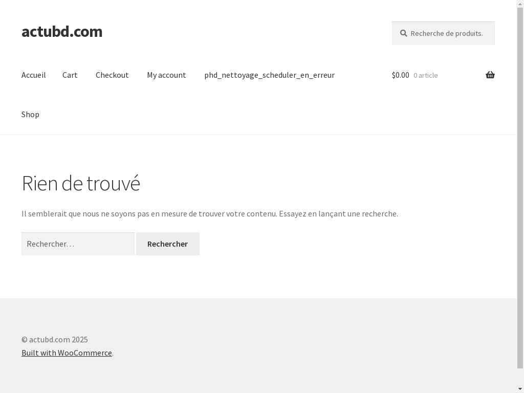 Screenshot of Actubd.com website