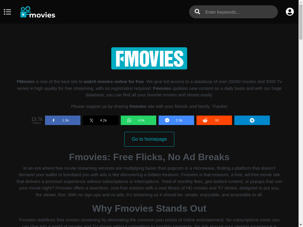 Screenshot of Alphatron.tv website