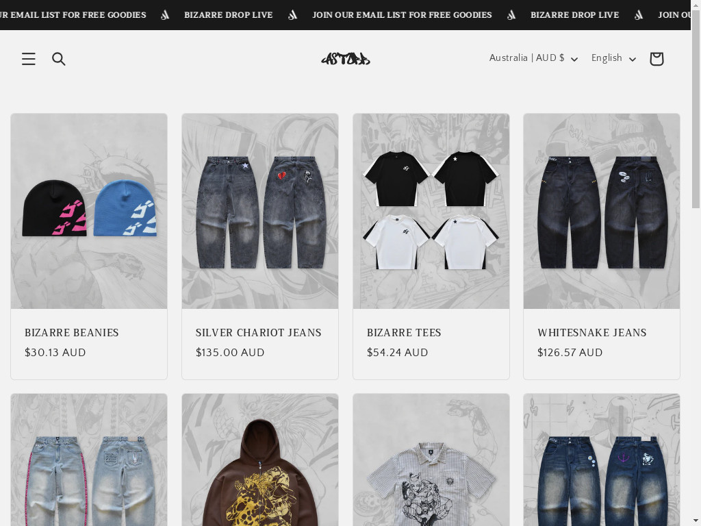 Screenshot of Astorrco.com website