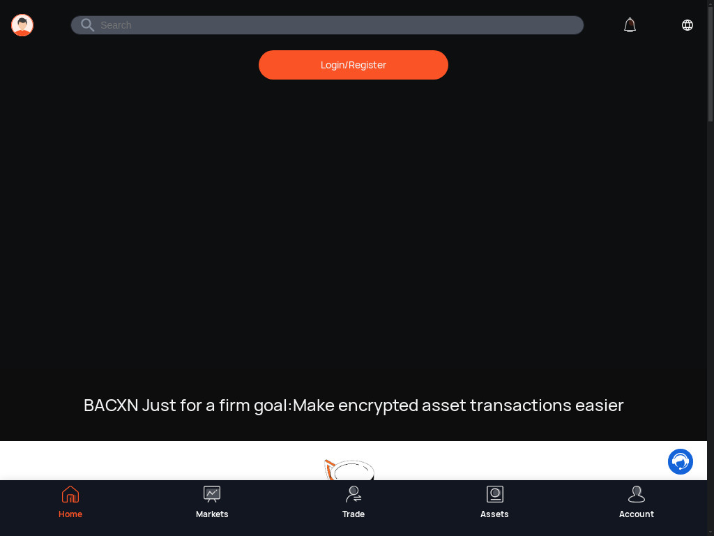 Screenshot of Bacxn.com website