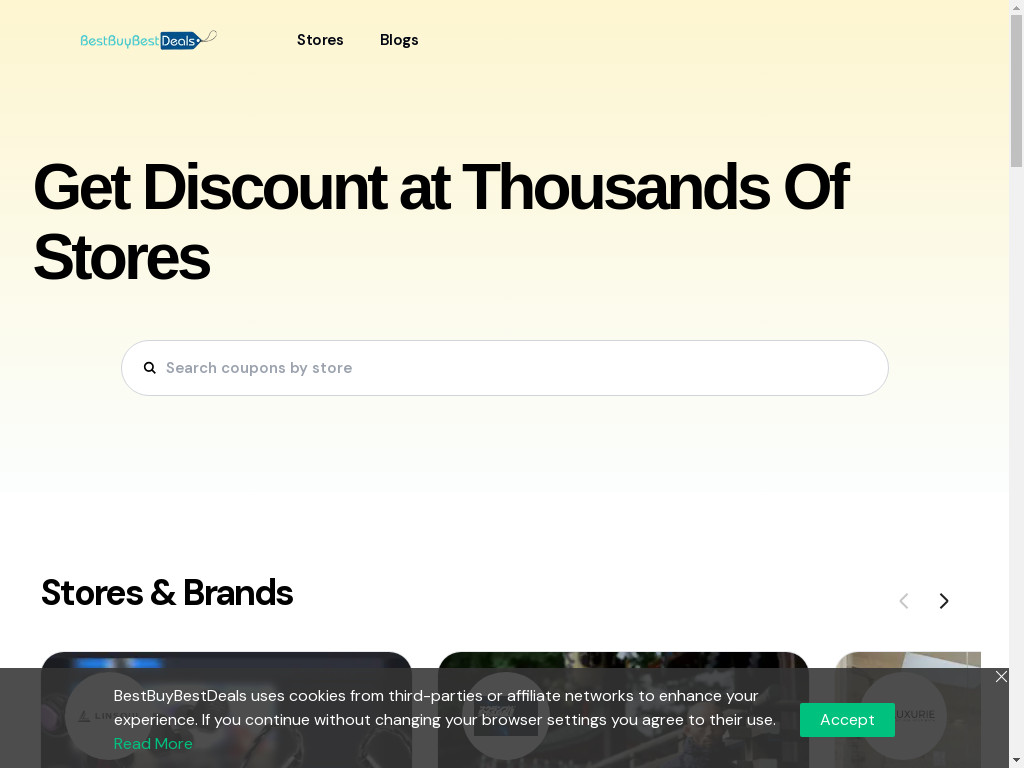 Screenshot of Bestbuybestdeals.com website