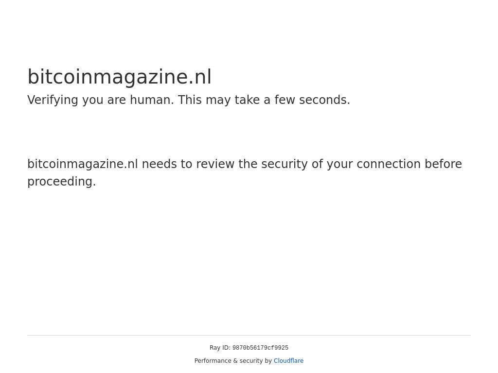 Screenshot of Bitcoinmagazine.nl website