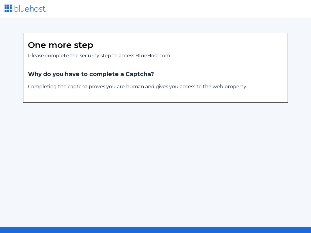 Screenshot of Bluehost.com website