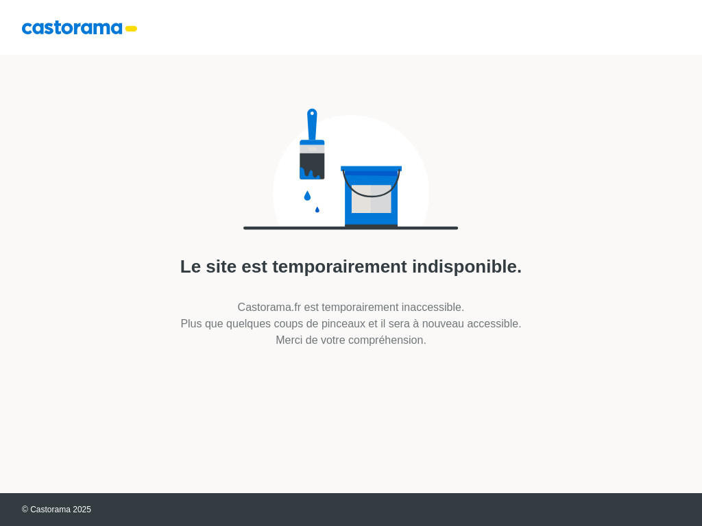 Screenshot of Castorama.fr website