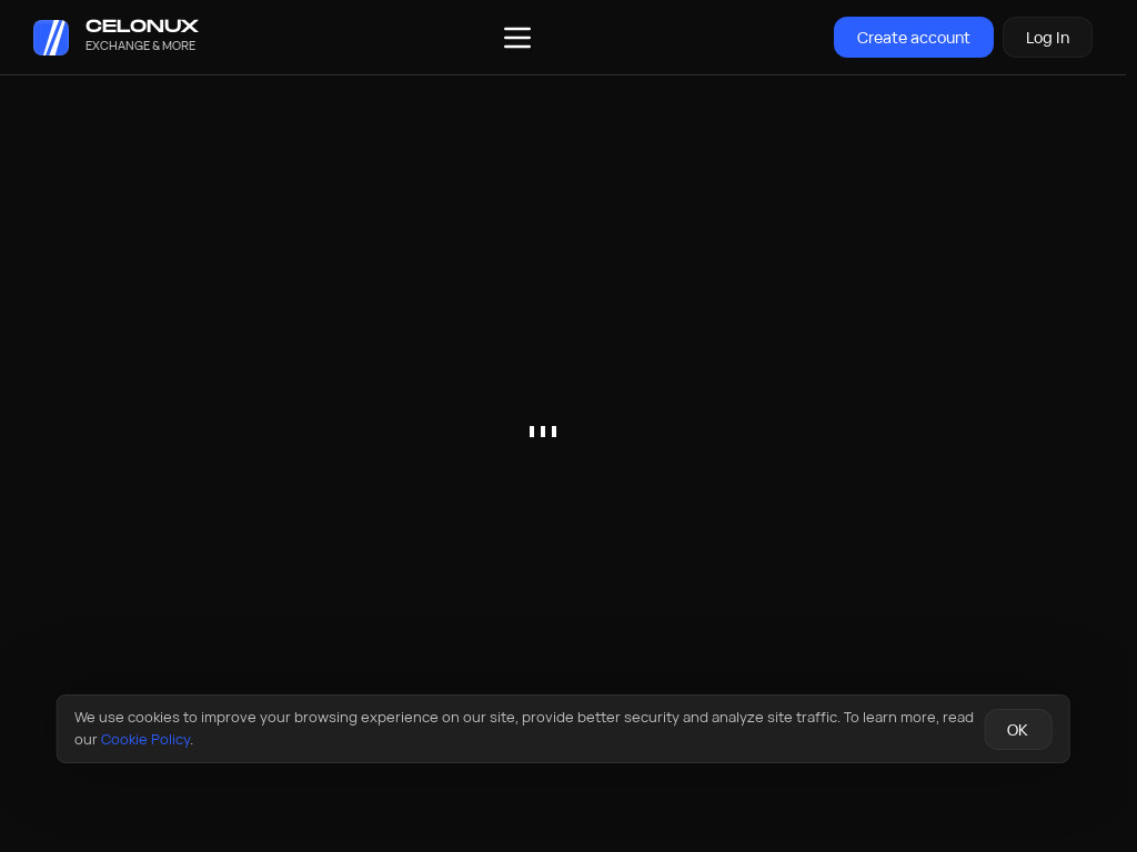 Screenshot of Celonux.com website
