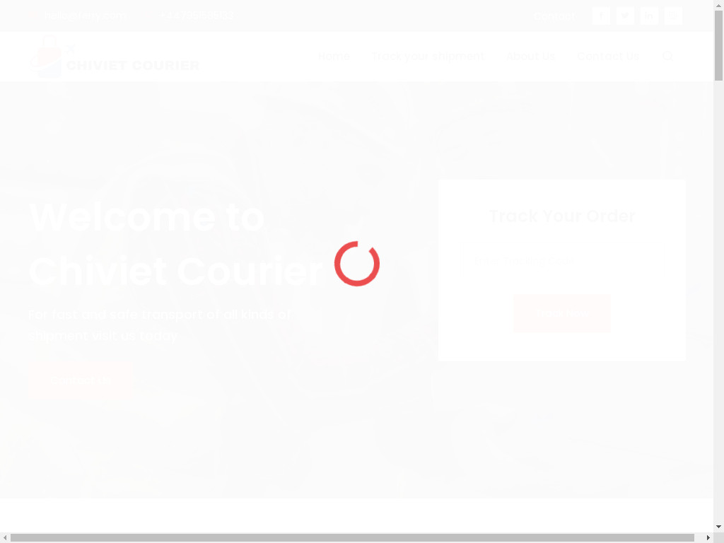 Screenshot of Chivietcourier.com website