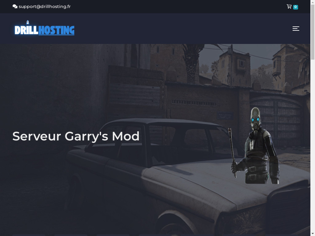Screenshot of Drillhosting.com website