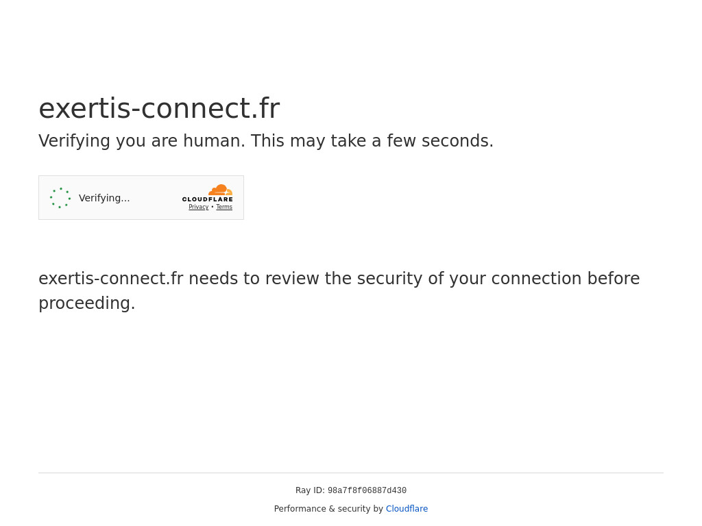 Screenshot of Exertis-connect.fr website