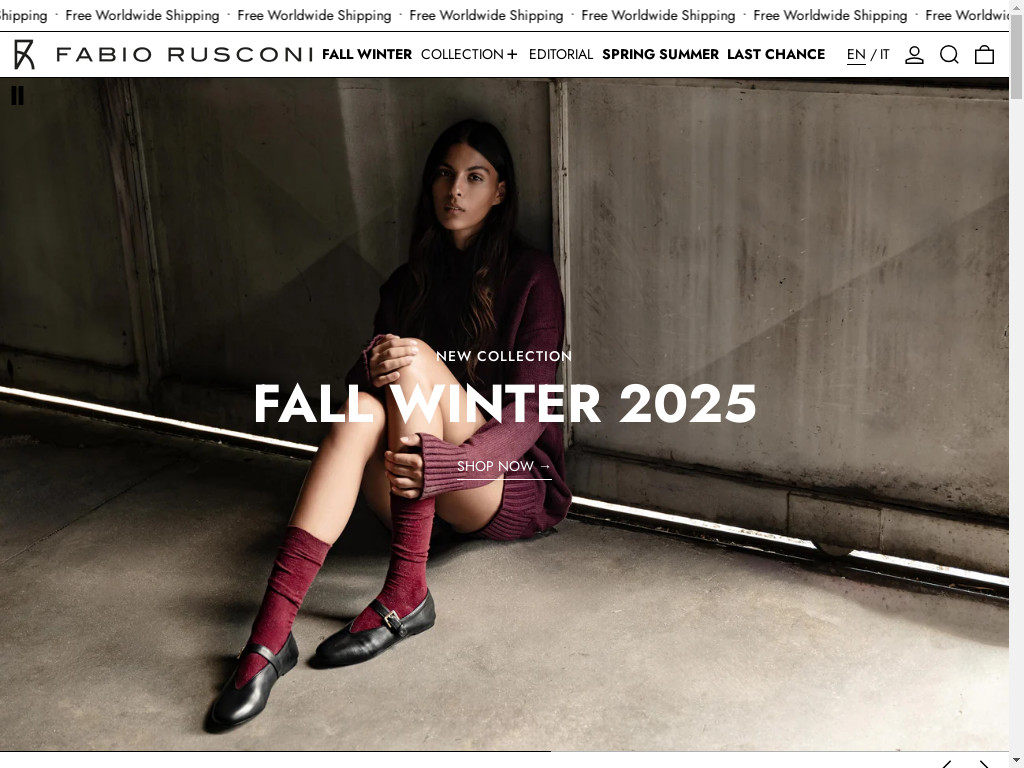 Screenshot of Fabiorusconi.com website