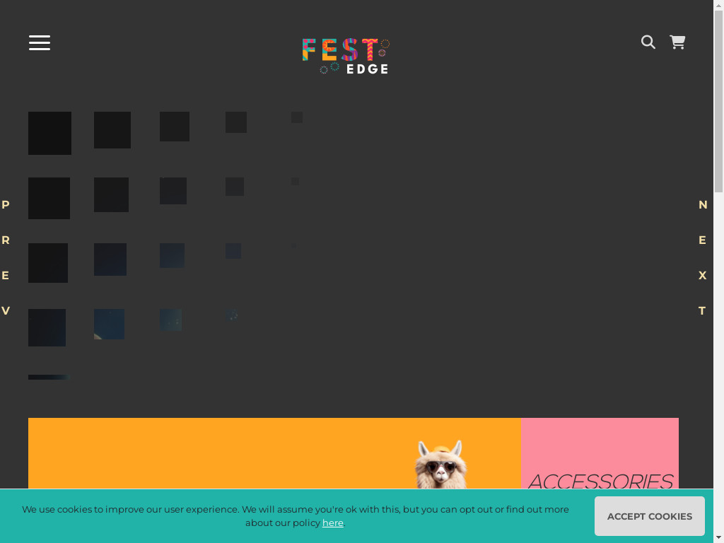 Screenshot of Festedge.com website