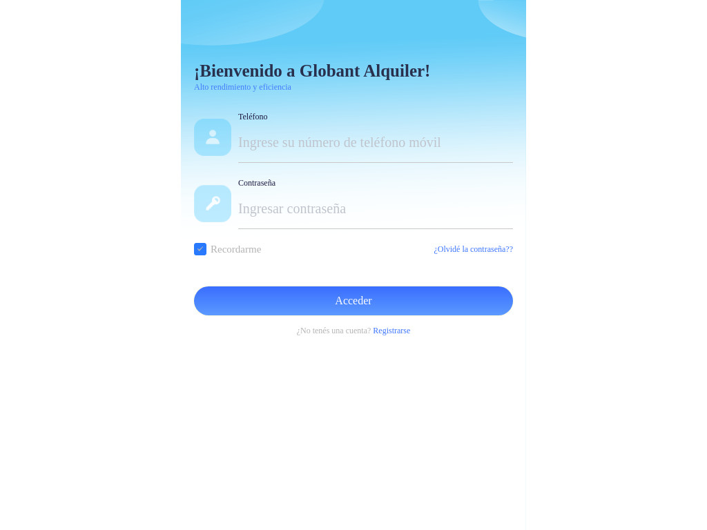 Screenshot of Glb-finance.com website