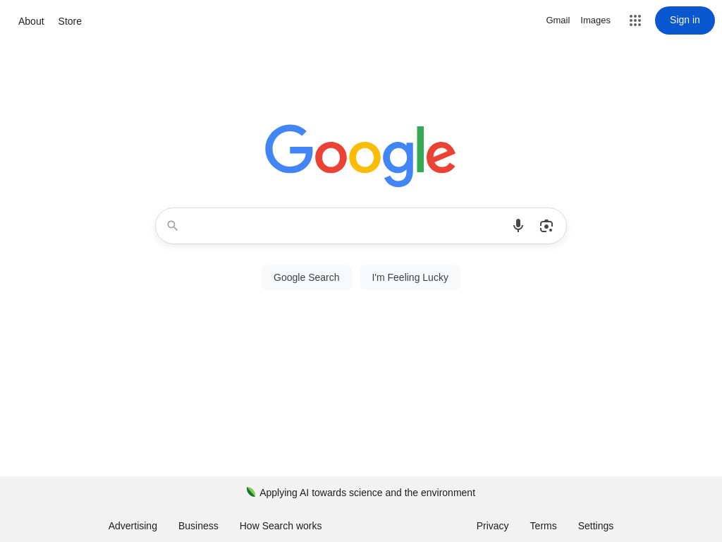 Screenshot of Google.com website
