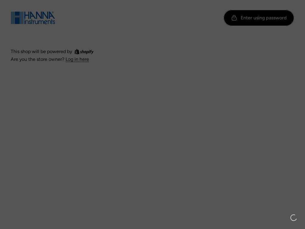 Screenshot of Hanna.com website
