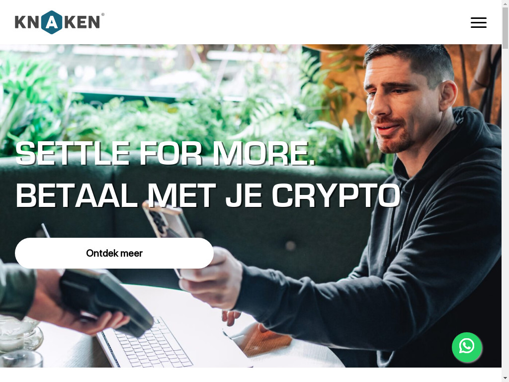 Screenshot of Knaken.nl website