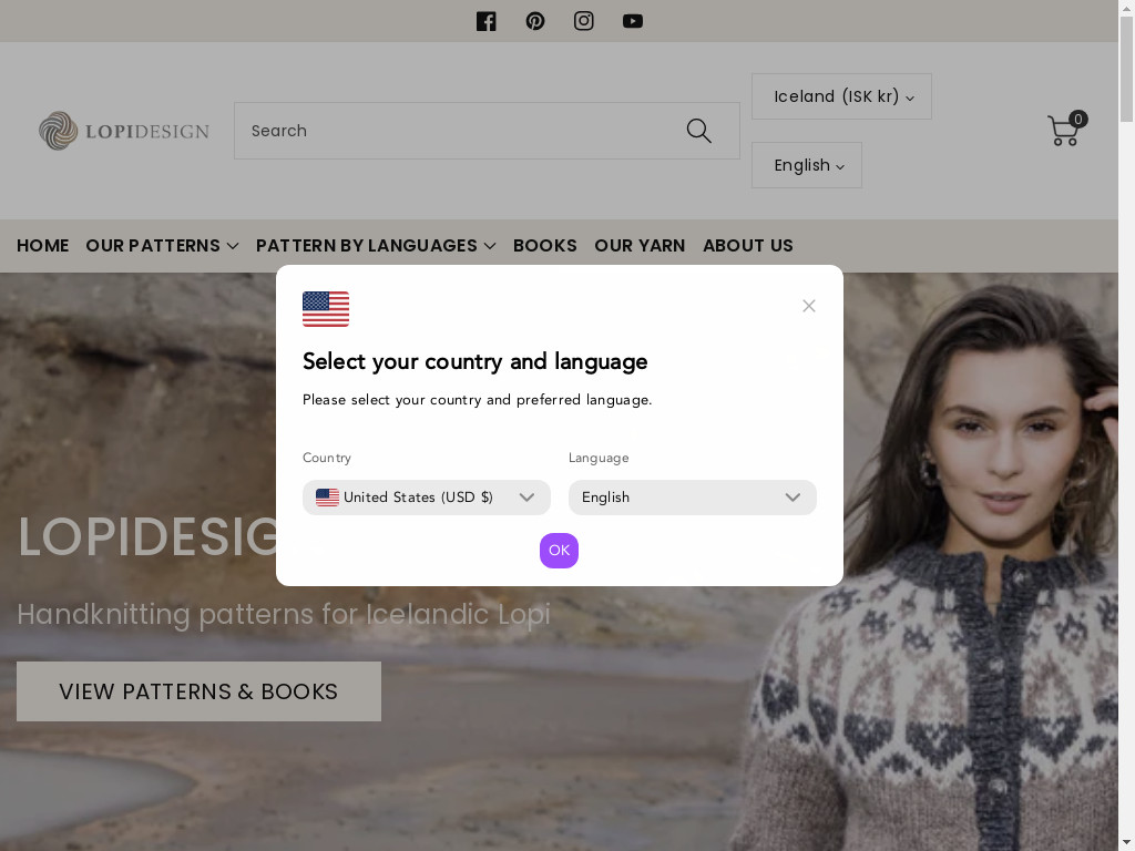Screenshot of Lopidesign.is website