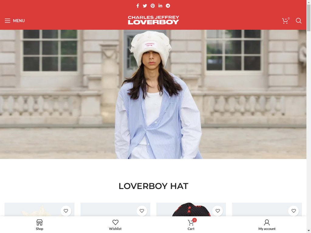 Screenshot of Loverboyhatus.com website