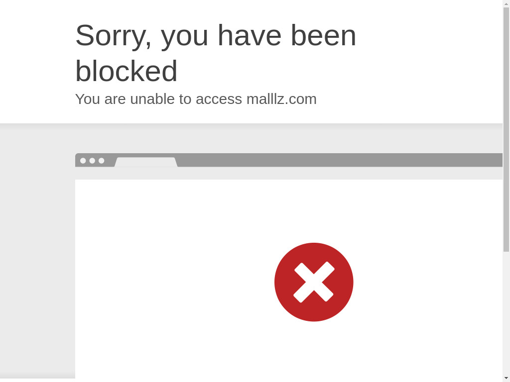 Screenshot of Malllz.com website