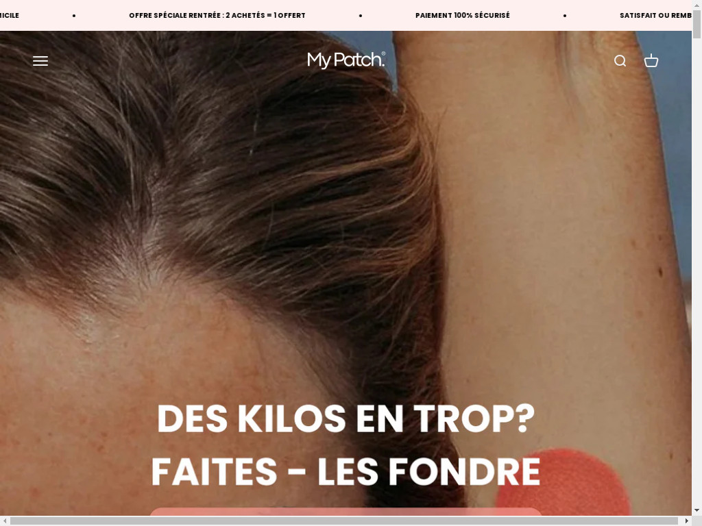 Screenshot of Mypatch.store website