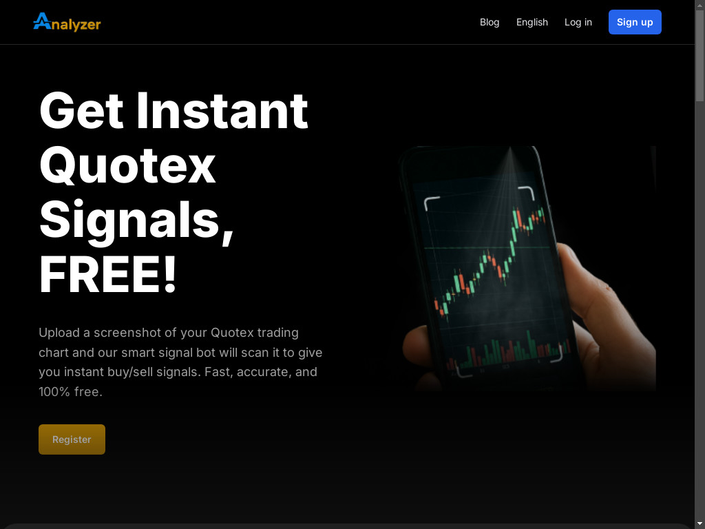 Screenshot of Otc-analyzer.com website