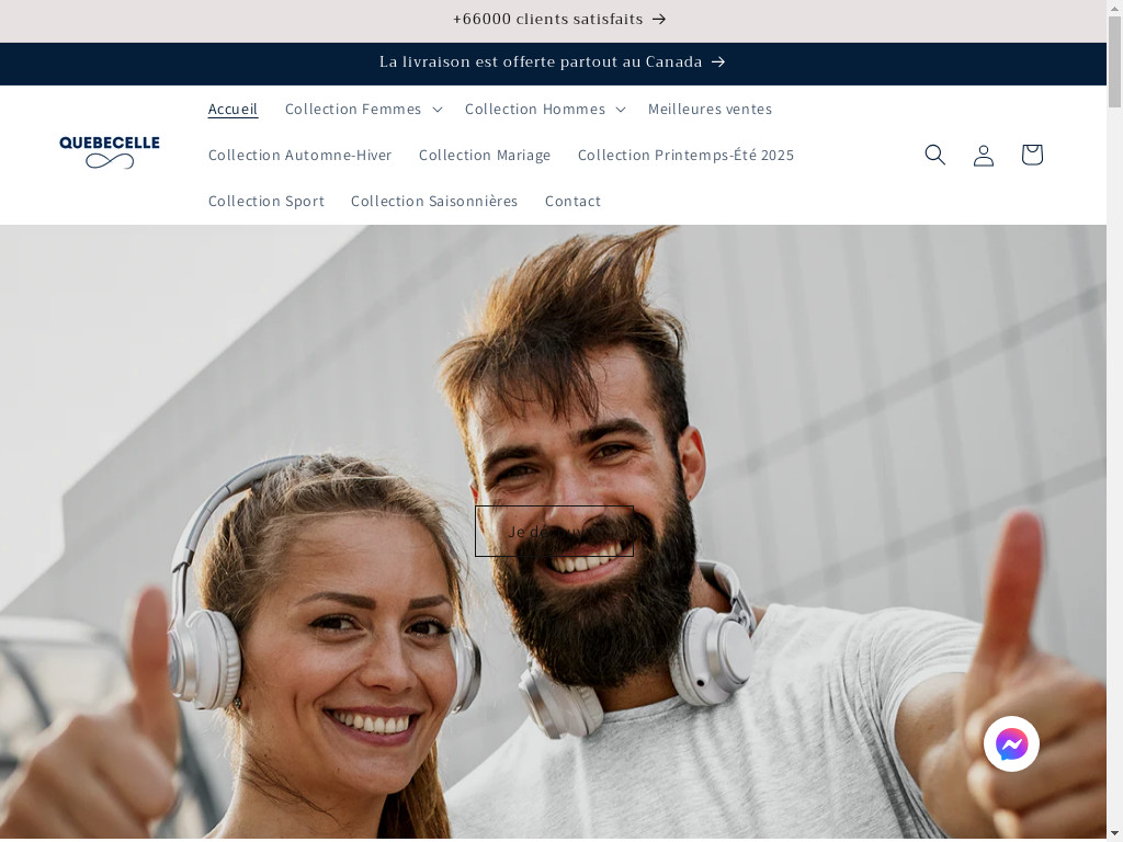 Screenshot of Quebecelle.com website
