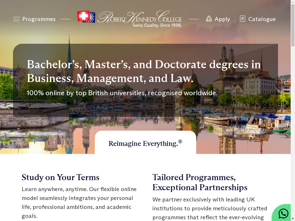 Screenshot of Rkc.edu website