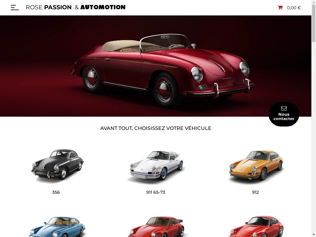 Screenshot of Rosepassion.com website