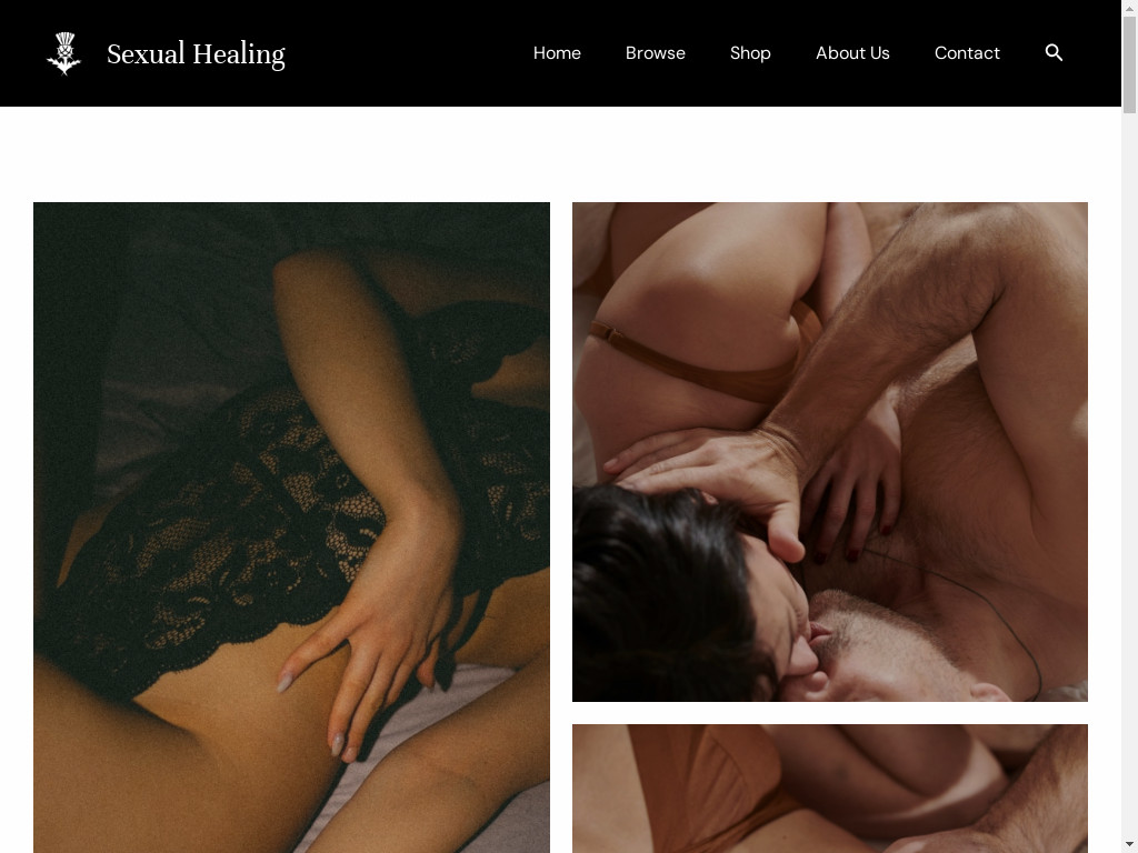 Screenshot of Sexualhealing.shop website