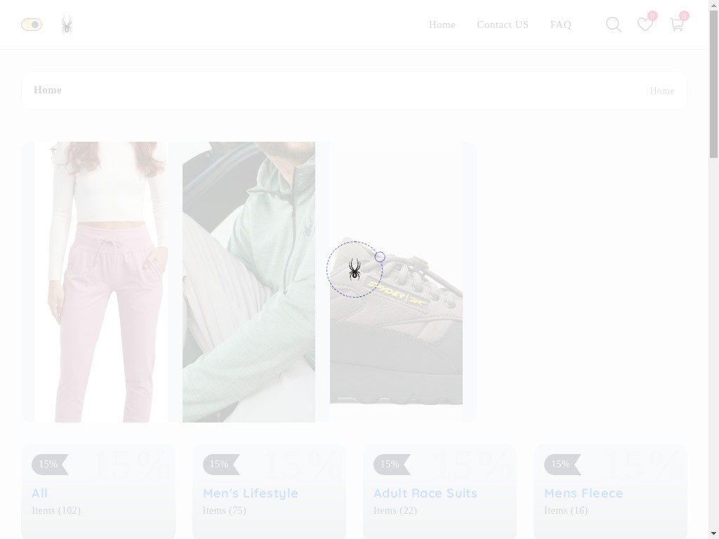 Screenshot of Spydekr.shop website