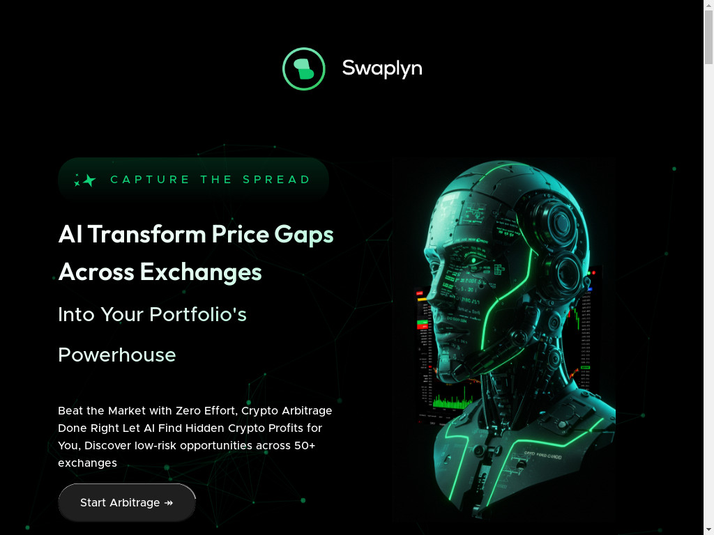 Screenshot of Swaplyn.com website