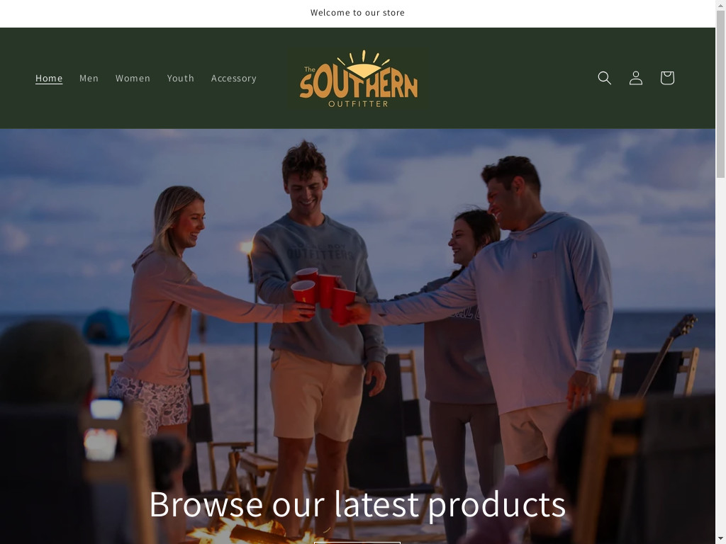 Screenshot of Thesouthernonline.com website