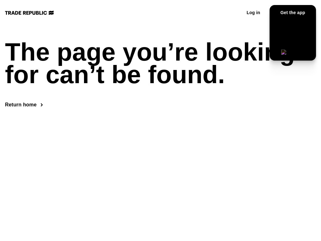Screenshot of Traderepublic.com website
