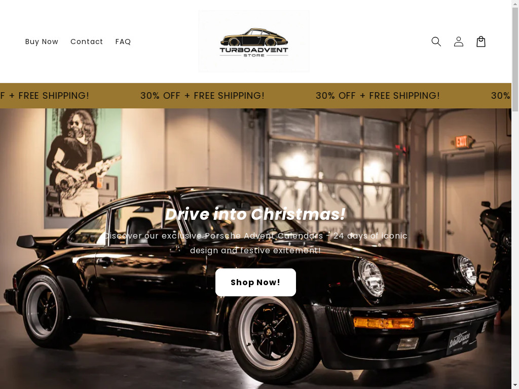 Screenshot of Turboadvent.com website