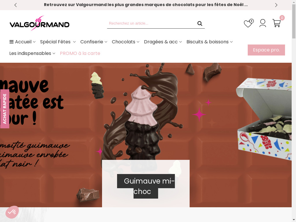 Screenshot of Valgourmand.com website