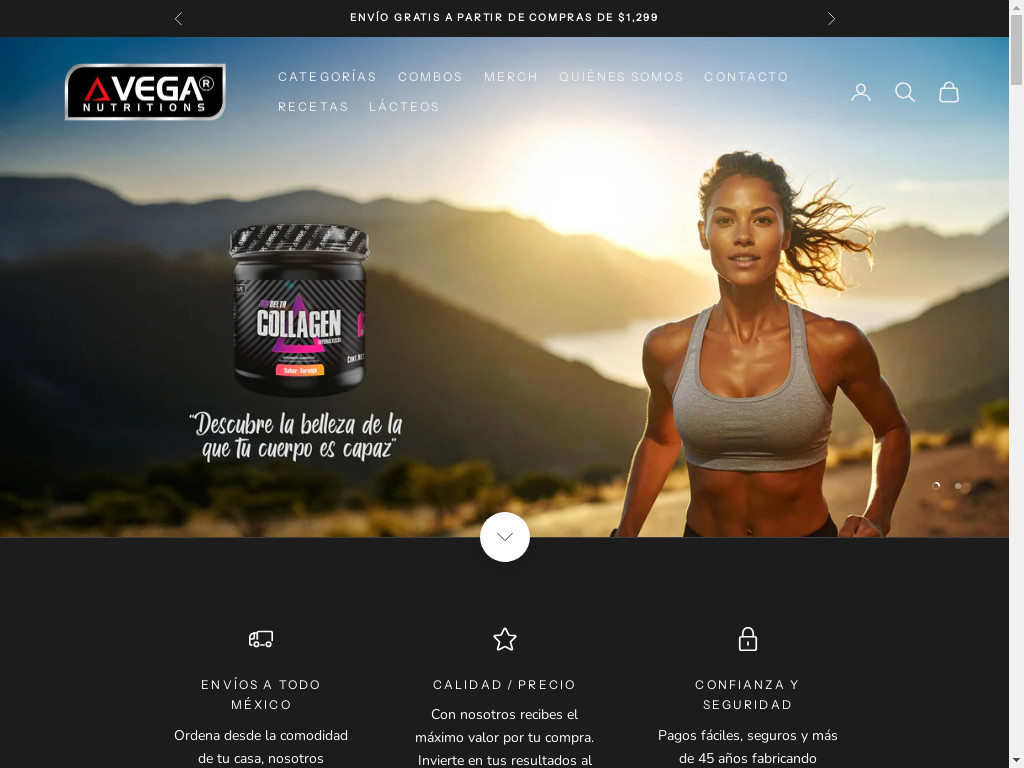 Screenshot of Veganutritions.com website